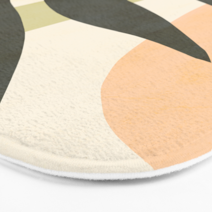 Palm leaf with sun and rainbow nº2 Bath Mat Gallery Image 3