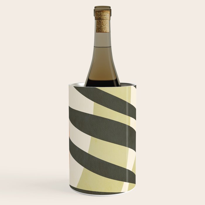 Palm leaf with sun and rainbow nº2 Wine Chiller Gallery Image 1