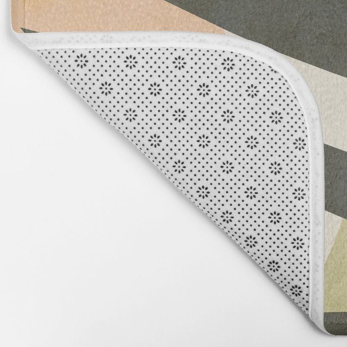 Palm leaf with sun and rainbow nº2 Bath Mat Gallery Image 2