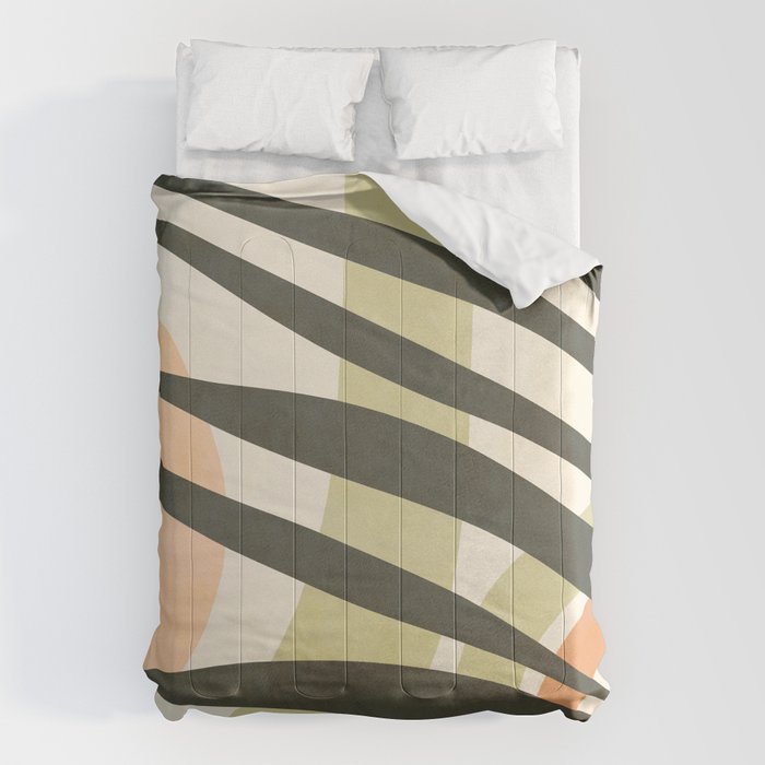 Palm leaf with sun and rainbow nº2 Comforter Gallery Image 6