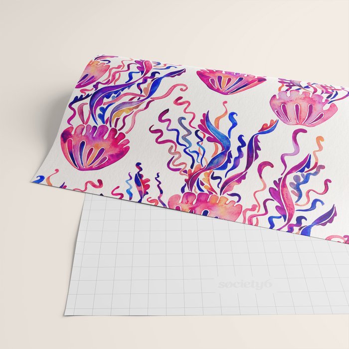 Jellyfish - Magenta Palette Wrapping Paper Gallery Image 2