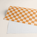 CHECKER - 001 - Tangerine Wrapping Paper Gallery Image 2