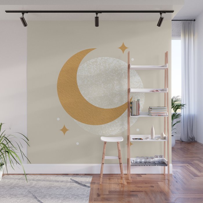 Moon Sparkle - Celestial Wall Mural Gallery Image 1