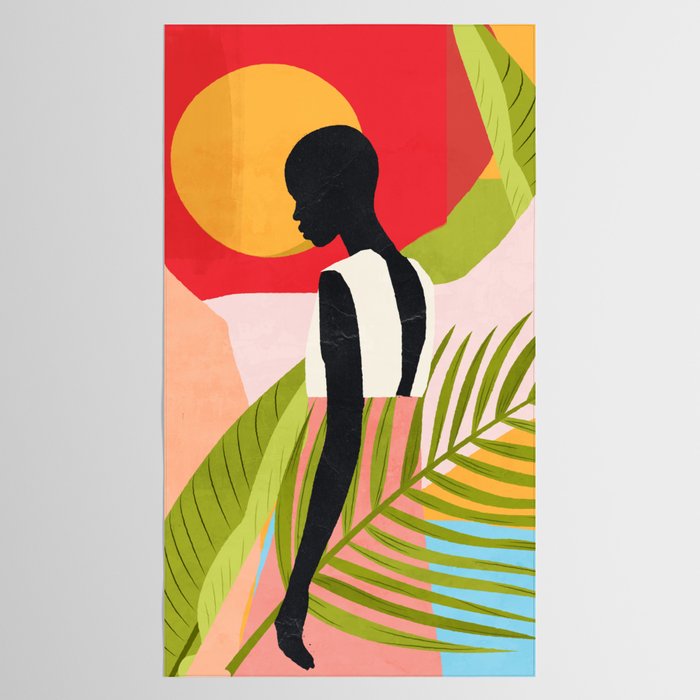 Tropical Girl 2/2 Tablecloth Gallery Image 2