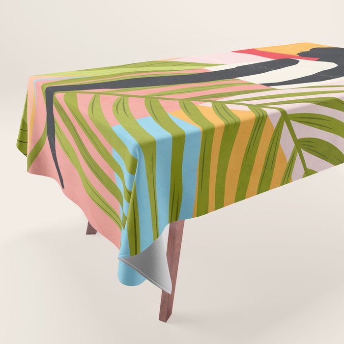 Tropical Girl 2/2 Tablecloth Gallery Image 1