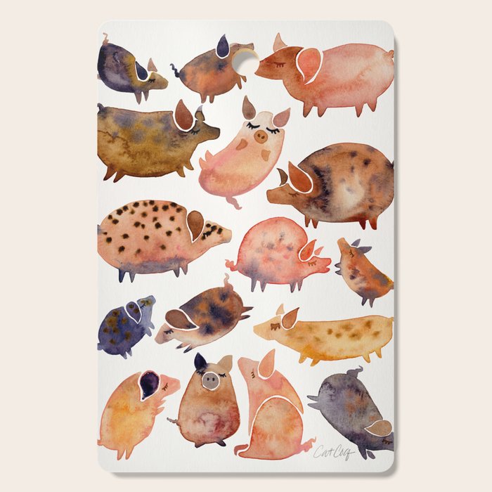 Pig Collection Cutting Board Gallery Image 1