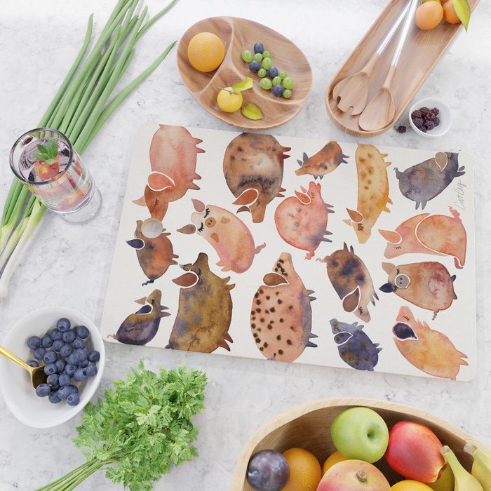 Pig Collection Cutting Board Gallery Image 2