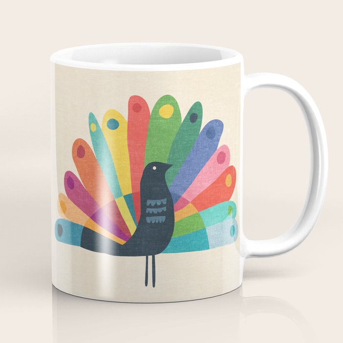 Whimsical Peacok Coffee Mug Gallery Image 1