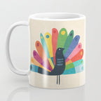 Whimsical Peacok Coffee Mug Gallery Image 3