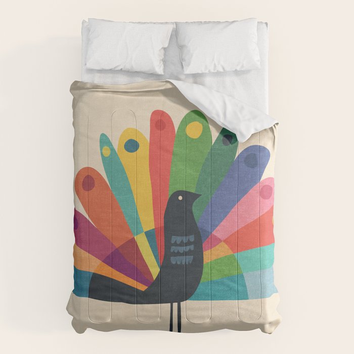 Whimsical Peacok Comforter Gallery Image 1