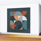 Mid Century Geometric 11/2 Wall Mural Gallery Image 2