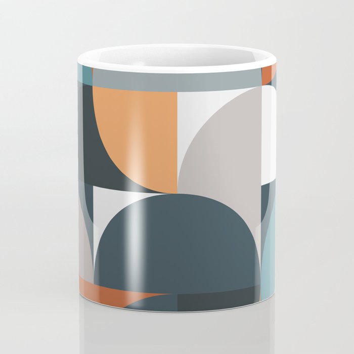 Mid Century Geometric 11/2 Coffee Mug Gallery Image 4