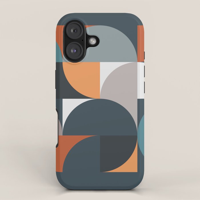 Mid Century Geometric 11/2 iPhone Case Gallery Image 1