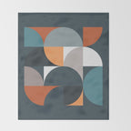 Mid Century Geometric 11/2 Throw Blanket Gallery Image 2