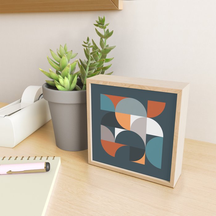 Mid Century Geometric 11/2 Mini Art Print Gallery Image 2