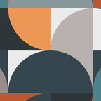 Mid Century Geometric 11/2 Coffee Mug Gallery Image 2