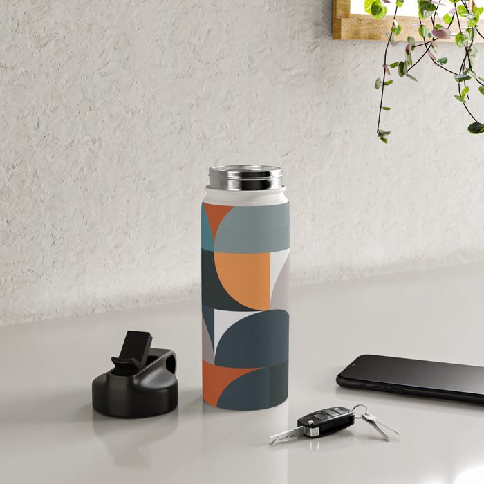 Mid Century Geometric 11/2 Water Bottle Gallery Image 5