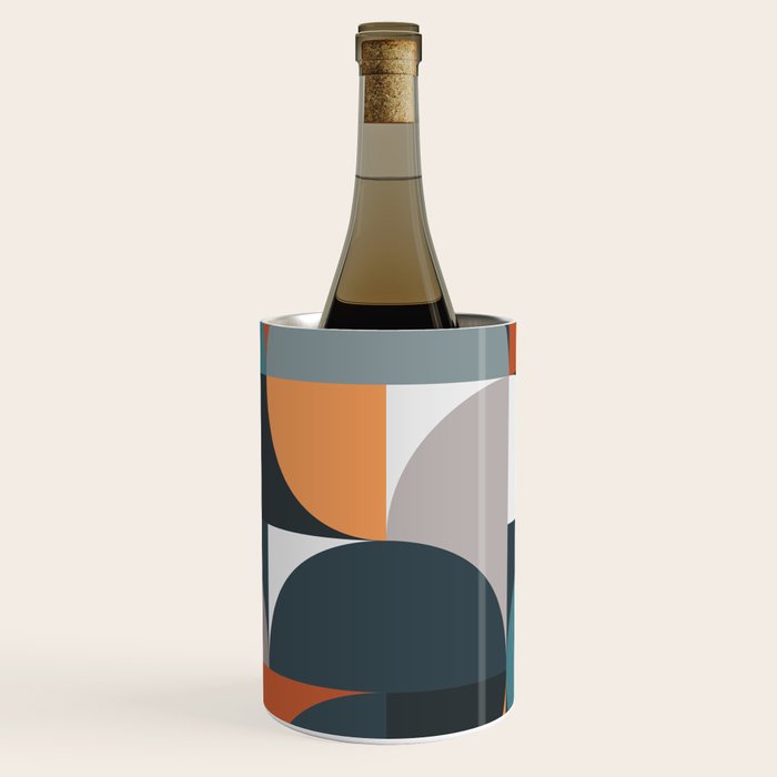 Mid Century Geometric 11/2 Wine Chiller Gallery Image 1