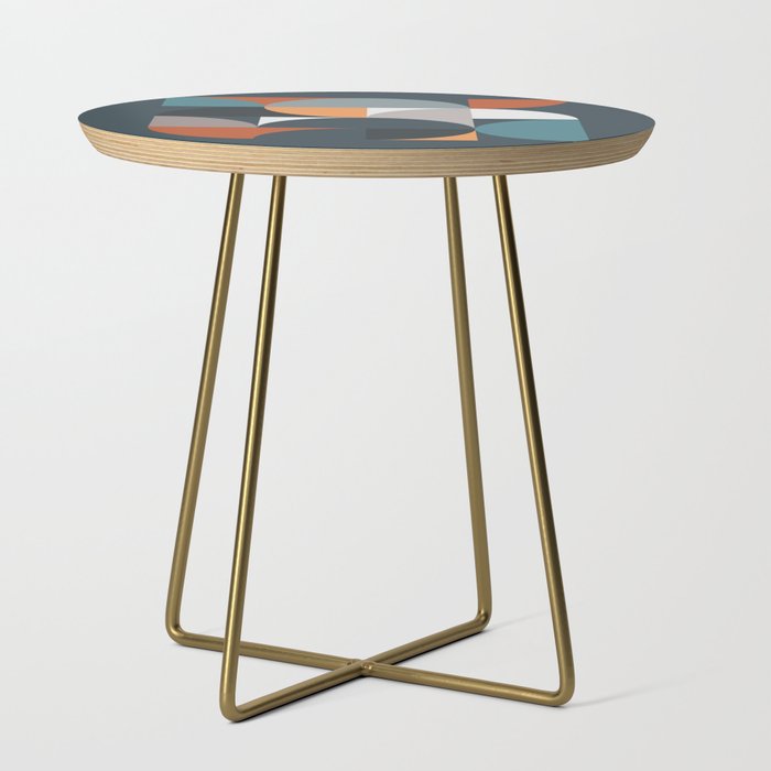 Mid Century Geometric 11/2 Side Table Gallery Image 1