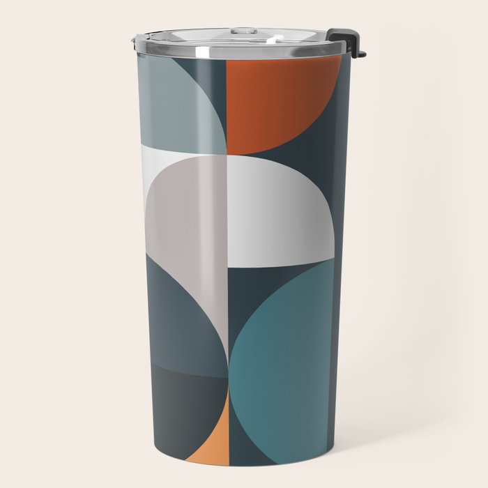 Mid Century Geometric 11/2 Travel Mug Gallery Image 2