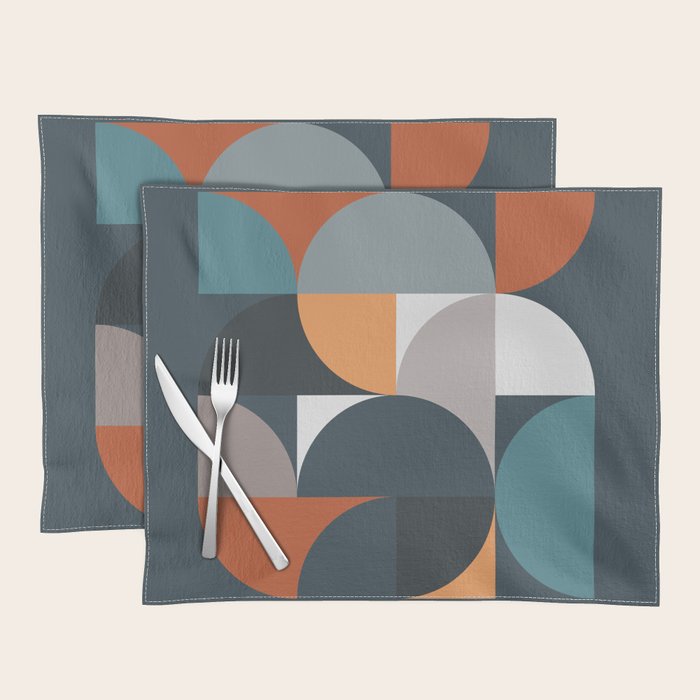Mid Century Geometric 11/2 Placemat Gallery Image 1