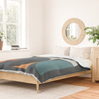 Mid Century Geometric 11/2 Duvet Cover Gallery Image 2