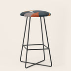 Mid Century Geometric 11/2 Stool Gallery Image 1