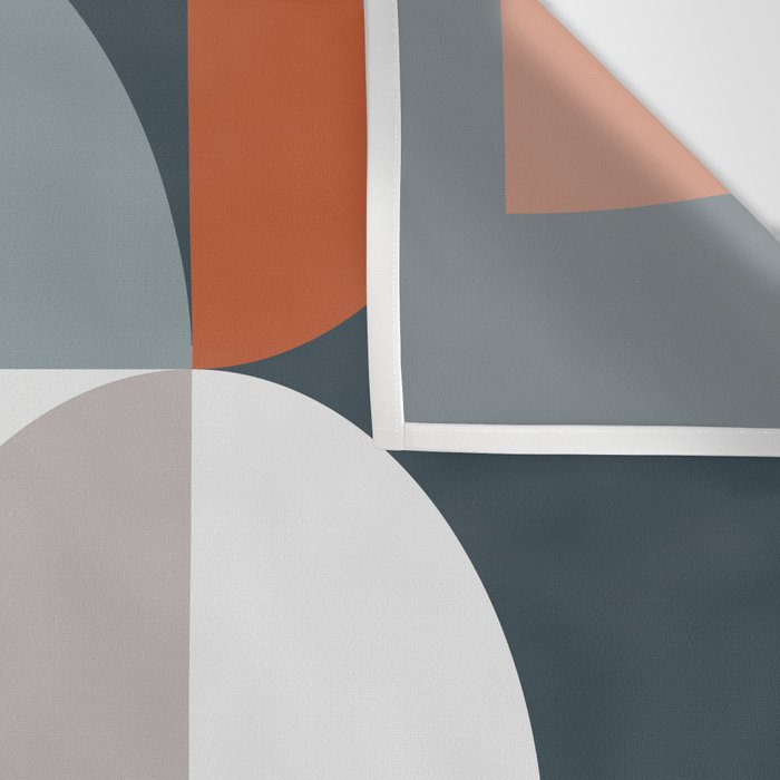 Mid Century Geometric 11/2 Wall Tapestry Gallery Image 3