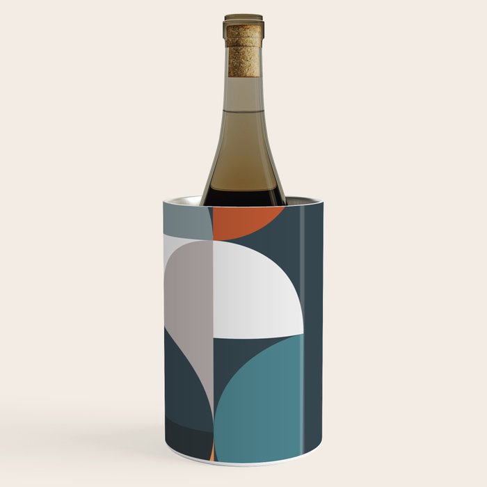 Mid Century Geometric 11/2 Wine Chiller Gallery Image 3