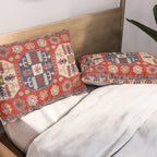 Arrow Spiral Kazak Handmade Rug Pillow Sham Gallery Image 2