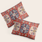 Arrow Spiral Kazak Handmade Rug Pillow Sham Gallery Image 3