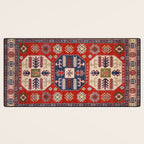 Arrow Spiral Kazak Handmade Rug Desk Mat Gallery Image 3