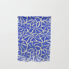 Abstract blue flower pattern Wall Hanging Gallery Image 1