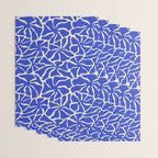 Abstract blue flower pattern Wrapping Paper Gallery Image 3