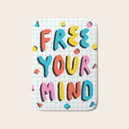 Hella' - retro 80s throwback memphis style trendy 1980's neon vibes typography Bath Mat Gallery Image 1