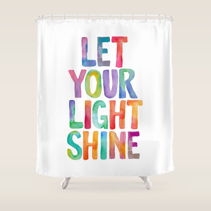 Let Your Light Shine Shower Curtain Gallery Image 1