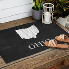 Ohio State Map Chalk Drawing Outdoor Rug Gallery Image 2