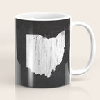 Ohio State Map Chalk Drawing Coffee Mug Gallery Image 1