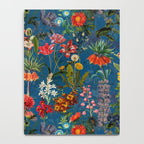 Vintage & Shabby Chic - Blue Midnight Spring Botancial Flower Garden Notebook Gallery Image 4