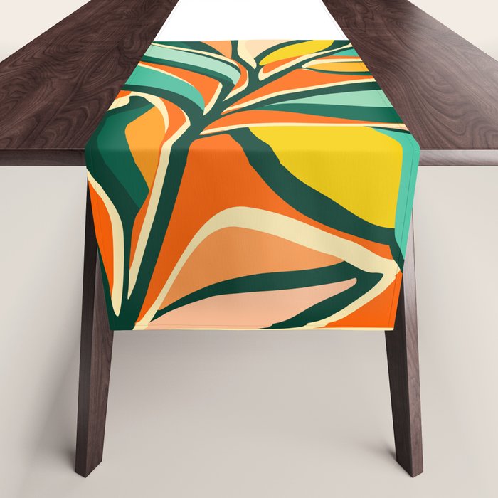 Garden Festival - Abstract Botanical Series Table Runner Gallery Image 1