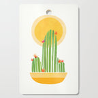 Golden Summer Cactus Cutting Board Gallery Image 1