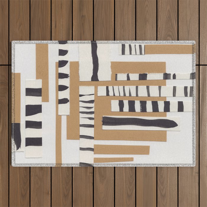 Tapestry of Lines #2 Outdoor Rug Gallery Image 1