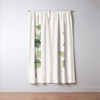 Watercolor Eucalyptus Branch Window Curtain Gallery Image 3