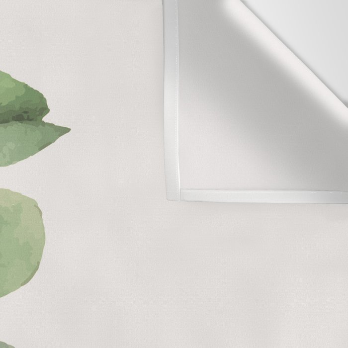 Watercolor Eucalyptus Branch Wall Tapestry Gallery Image 3