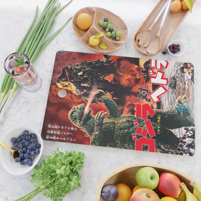 godzilla vs hedorah Cutting Board Gallery Image 2