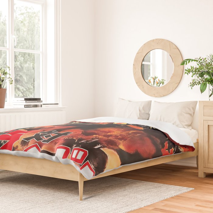 godzilla vs hedorah Duvet Cover Gallery Image 2