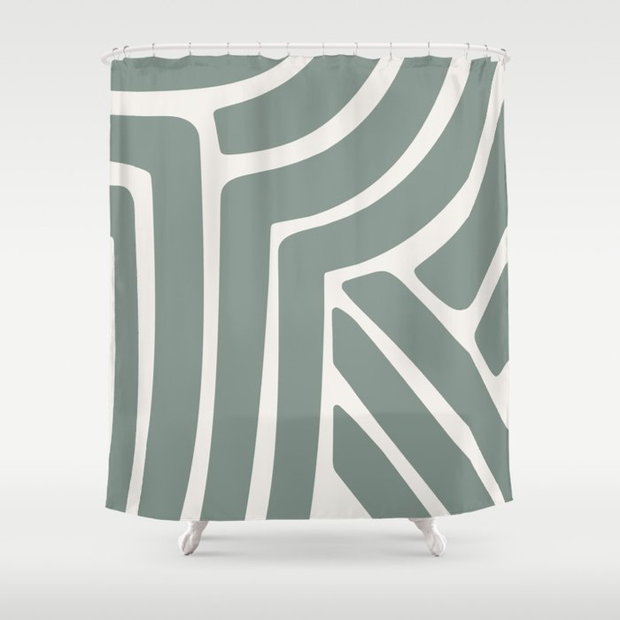 Abstract Stripes LXV Shower Curtain Gallery Image 1