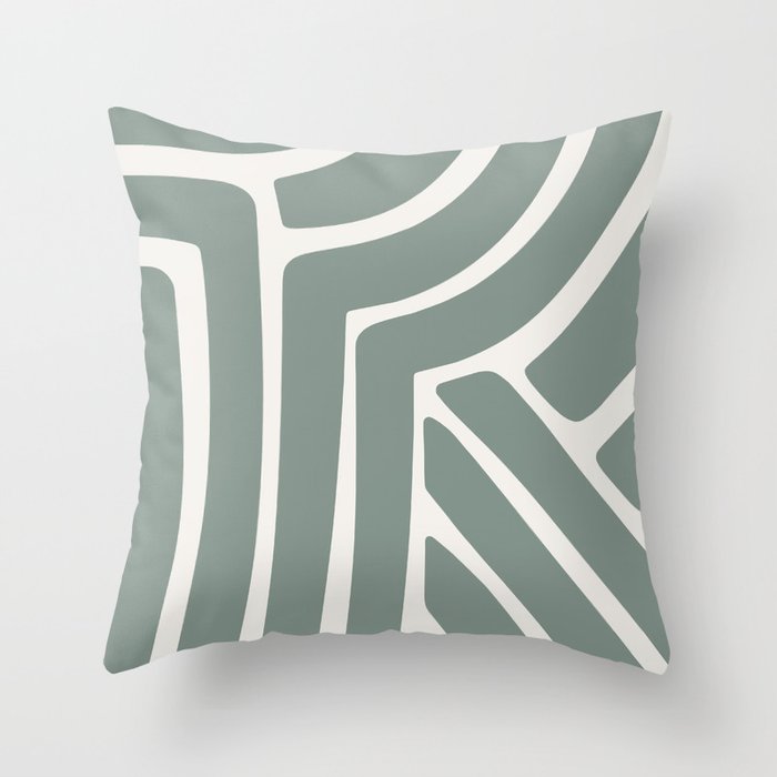 Abstract Stripes LXV Throw Pillow Gallery Image 6