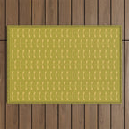Dragonfly Pattern XV Chartreuse Green Outdoor Rug Gallery Image 1