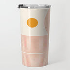Abstraction_SUN_DOUBLE_LINE_POP_ART_Minimalism_001C Travel Mug Gallery Image 3